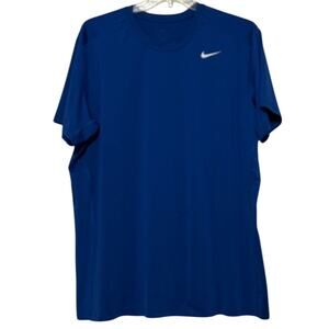 Men's Nike Dri-Fit Crew Neck Tee, Blue, Size XXL